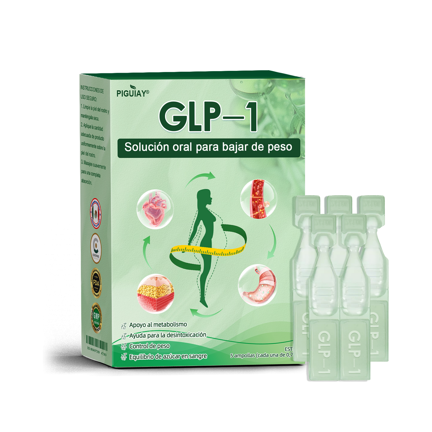 𝑇𝑖𝑒𝑛𝑑𝑎 𝑂𝑓𝑖𝑐𝑖𝑎𝑙 | Piguiay®  𝐺𝐿𝑃-1 𝑆𝑜𝑙𝑢𝑐𝑖𝑜́𝑛 𝑂𝑟𝑎𝑙 𝑝𝑎𝑟𝑎 𝑃𝑒́𝑟𝑑𝑖𝑑𝑎 𝑑𝑒 𝑃𝑒𝑠𝑜 – 𝑂𝑏𝑒𝑠𝑖𝑑𝑎𝑑, 𝐸𝑛𝑓𝑒𝑟𝑚𝑒𝑑𝑎𝑑𝑒𝑠 𝐶𝑎𝑟𝑑𝑖𝑜𝑣𝑎𝑠𝑐𝑢𝑙𝑎𝑟𝑒𝑠, 𝐷𝑖𝑎𝑏𝑒𝑡𝑒𝑠, 𝐴𝑝𝑛𝑒𝑎 𝑑𝑒 𝑆𝑢𝑒𝑛̃𝑜, 𝑃𝑟𝑜𝑏𝑙𝑒𝑚𝑎𝑠 𝐴𝑟𝑡𝑖𝑐𝑢𝑙𝑎𝑟𝑒𝑠 𝑦 𝑀𝑎́𝑠 🥯🐯